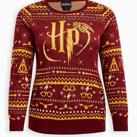 torrid Sweaters - HARRY POTTER PULLOVER SWEATER - KNIT JACQUARD FAIR ISLE PRINT